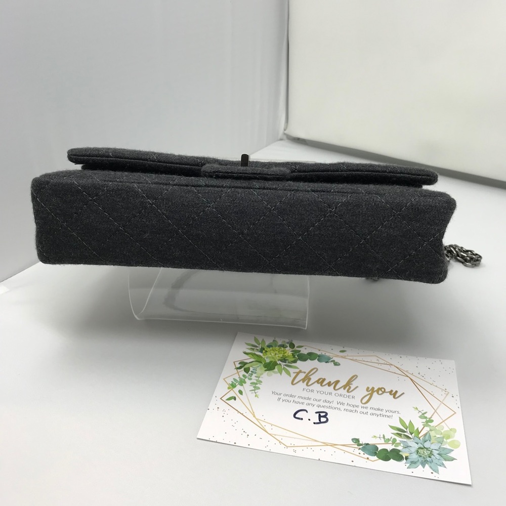 Chanel 2.55 Reissue Mademoiselle Grey Jersey - Picture 3 of 16
